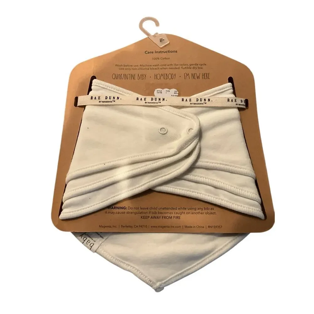 Rae Dunn by Magenta Set of 3 Cotton Bandana Bibs *February/Valentine * Edition‎